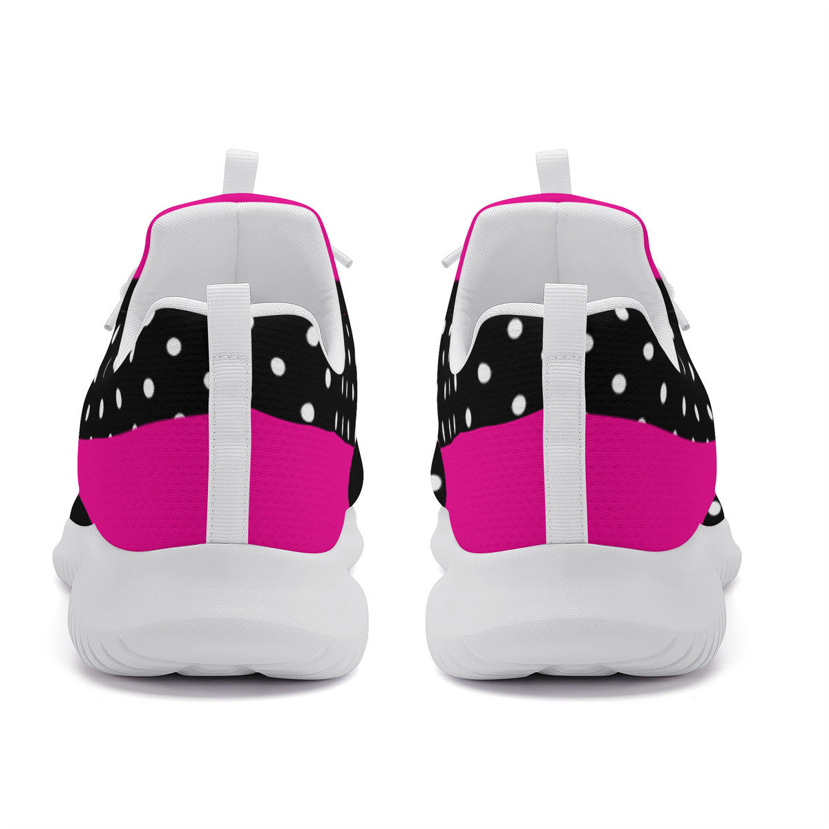 Fitness Sneakers - Polka Dot - Black & Pink