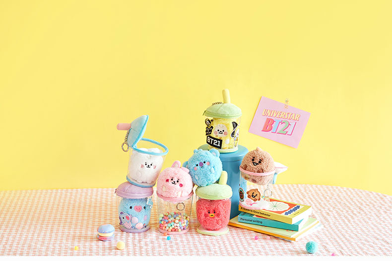 BT21 Bubble Tea plushie and cup - SD-style-shop