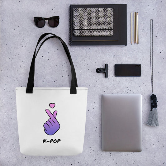 Kpop fingerheart Tote bag - SD-style-shop