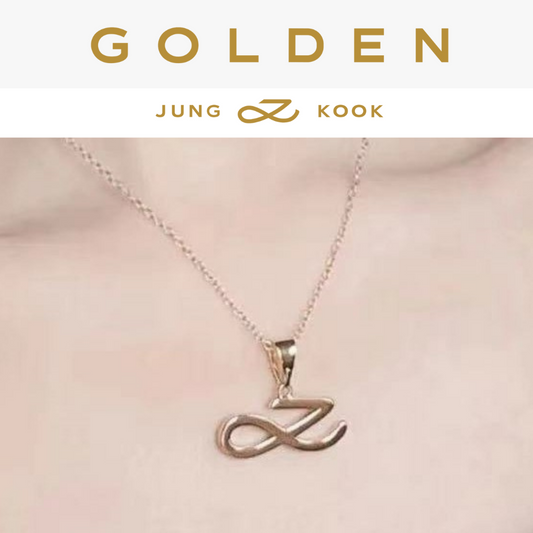 BTS JungKook Golden Logo Necklace or Bracelet