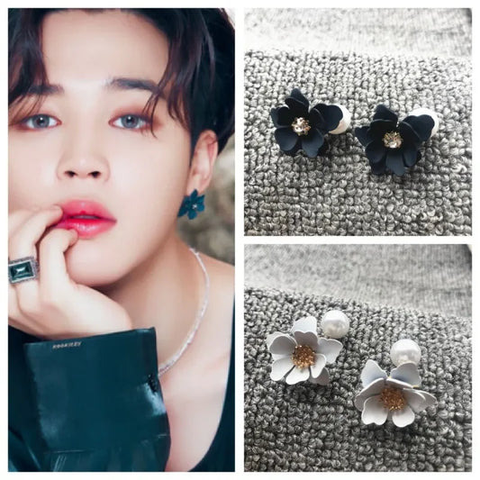 BTS Jimin Flower Earrings
