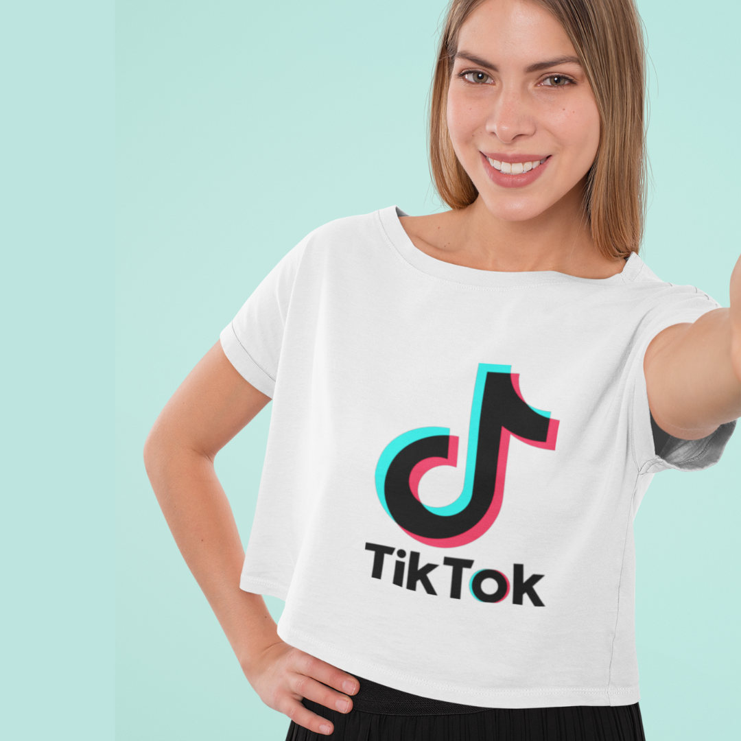 TikTok Flowy Cropped Tee - SD-style-shop