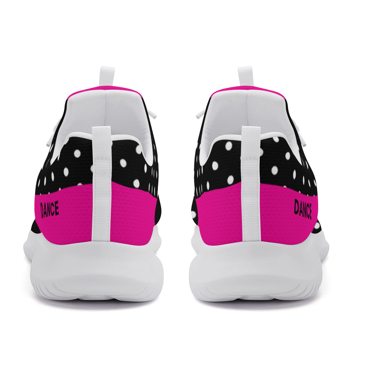 Dance Sneakers - Polka Dots - Black