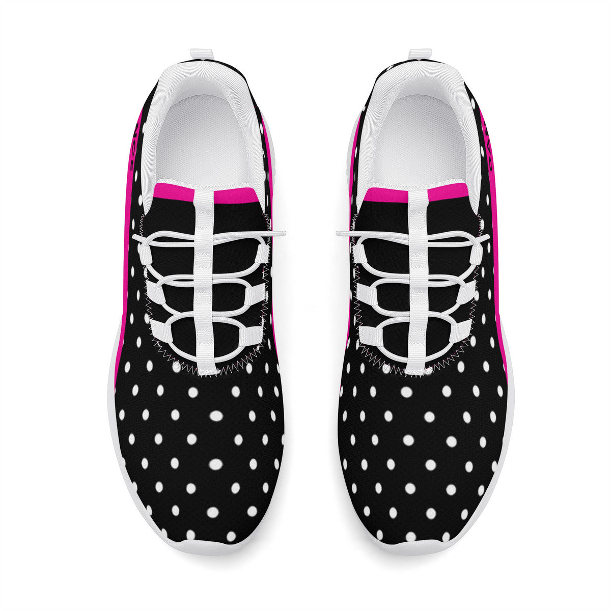 Dance Sneakers - Polka Dots - Black