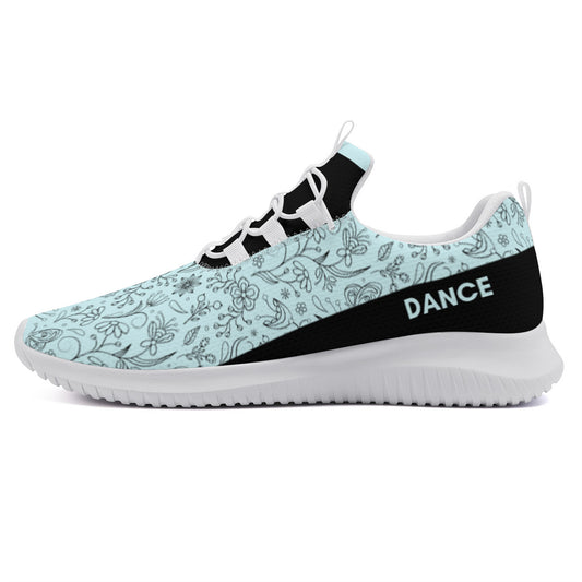 Dance Sneakers - Floral Blue dance shoes