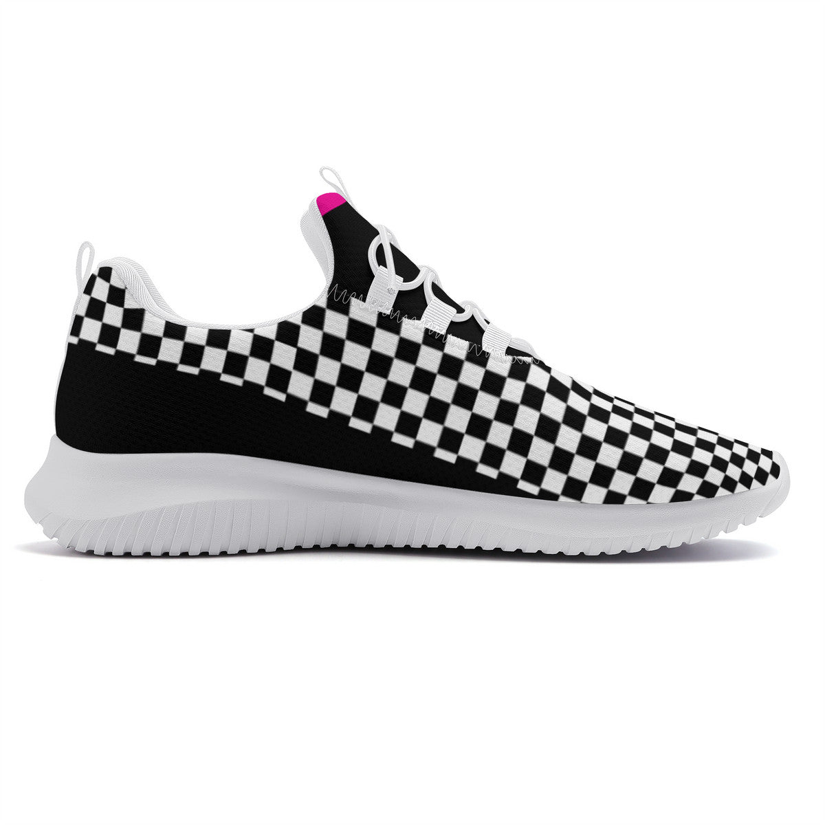 Dance sneakers- Checkered -Black and White