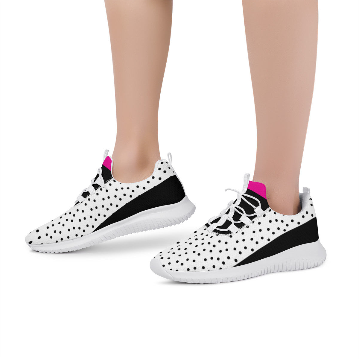 Fitness sneaker - Polka Dot - White