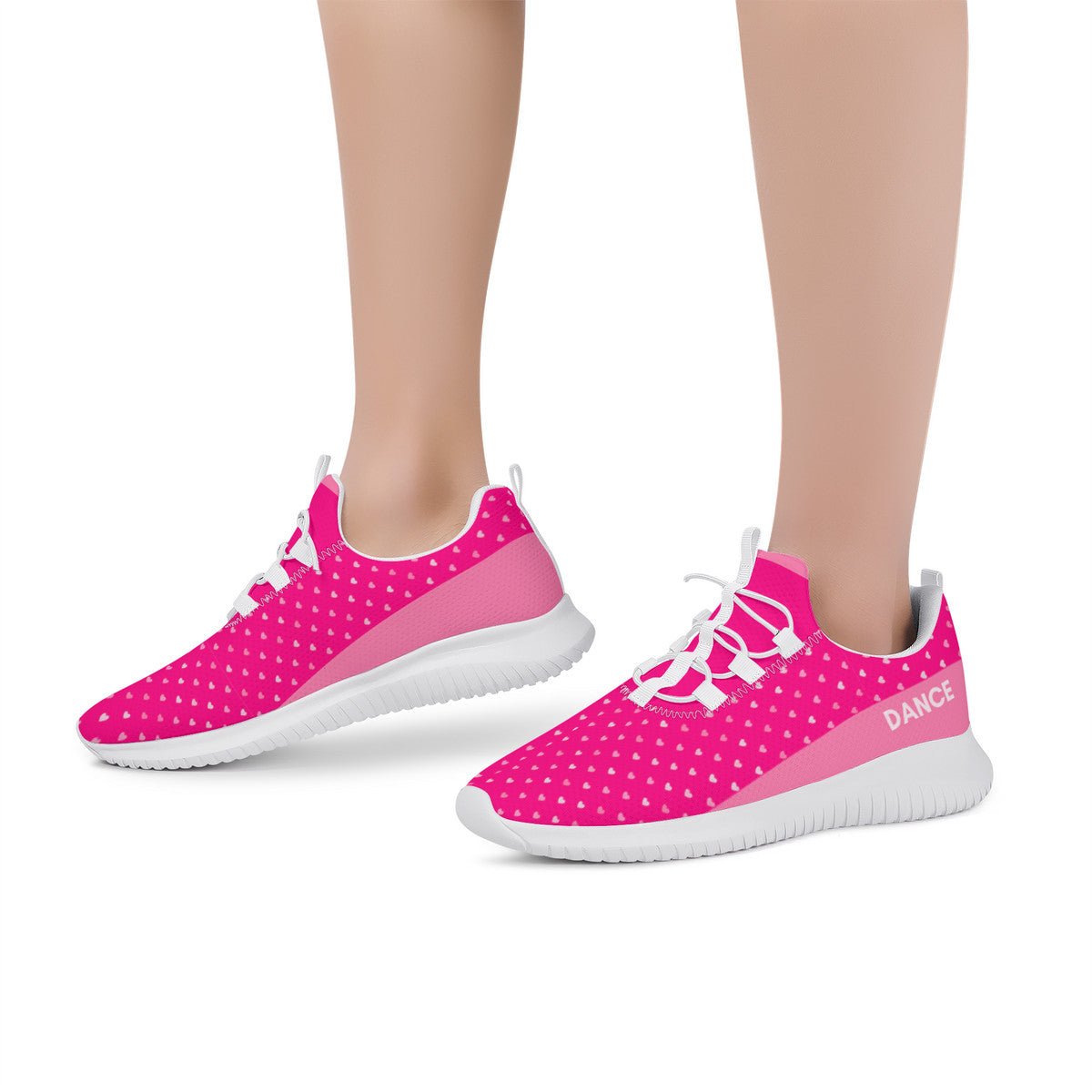 Dance sneakers - Hearts - Pink