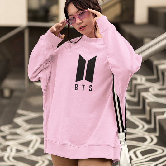 BTS Logo Crewneck Pullover Sweatshirt