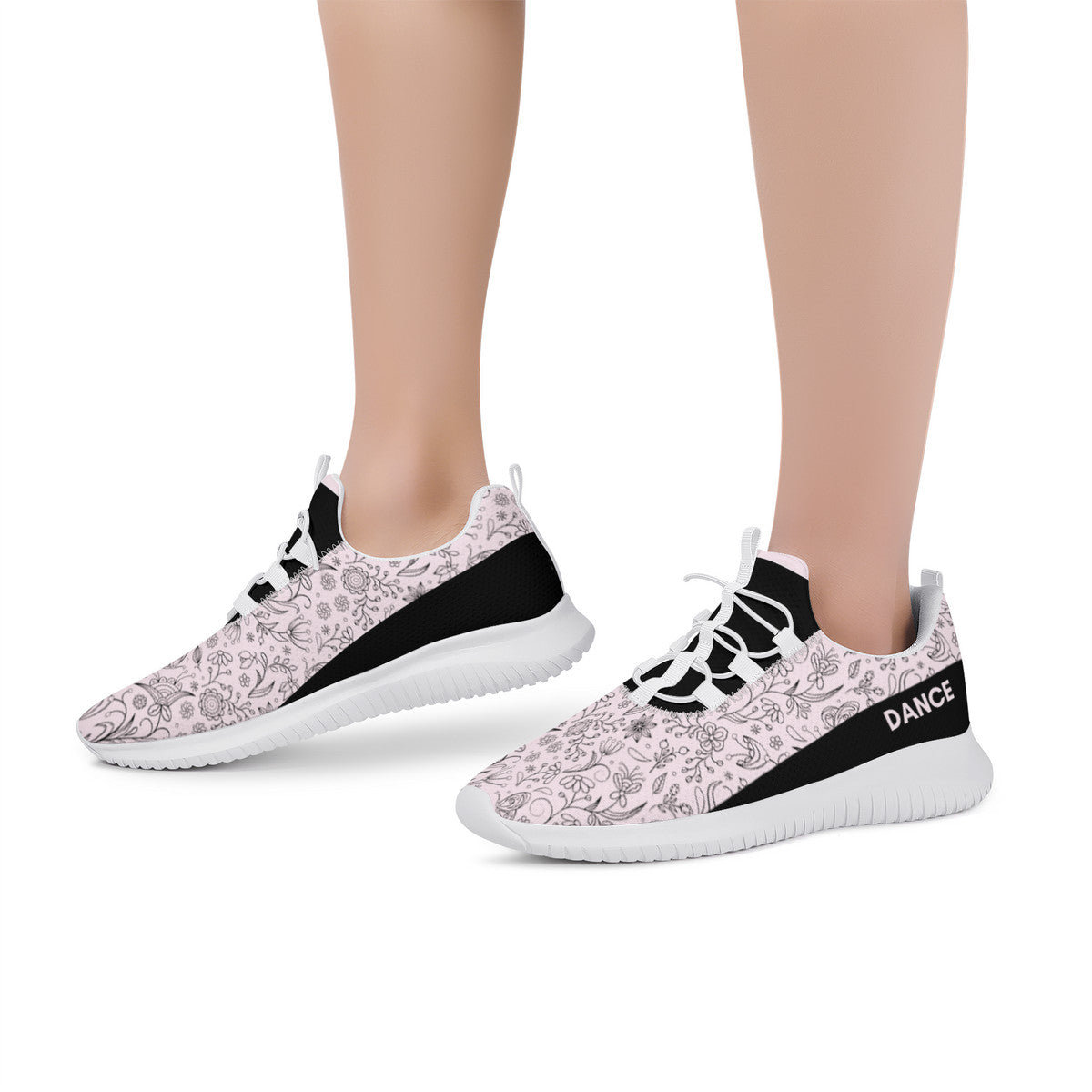 Dance Sneakers - Floral Pink