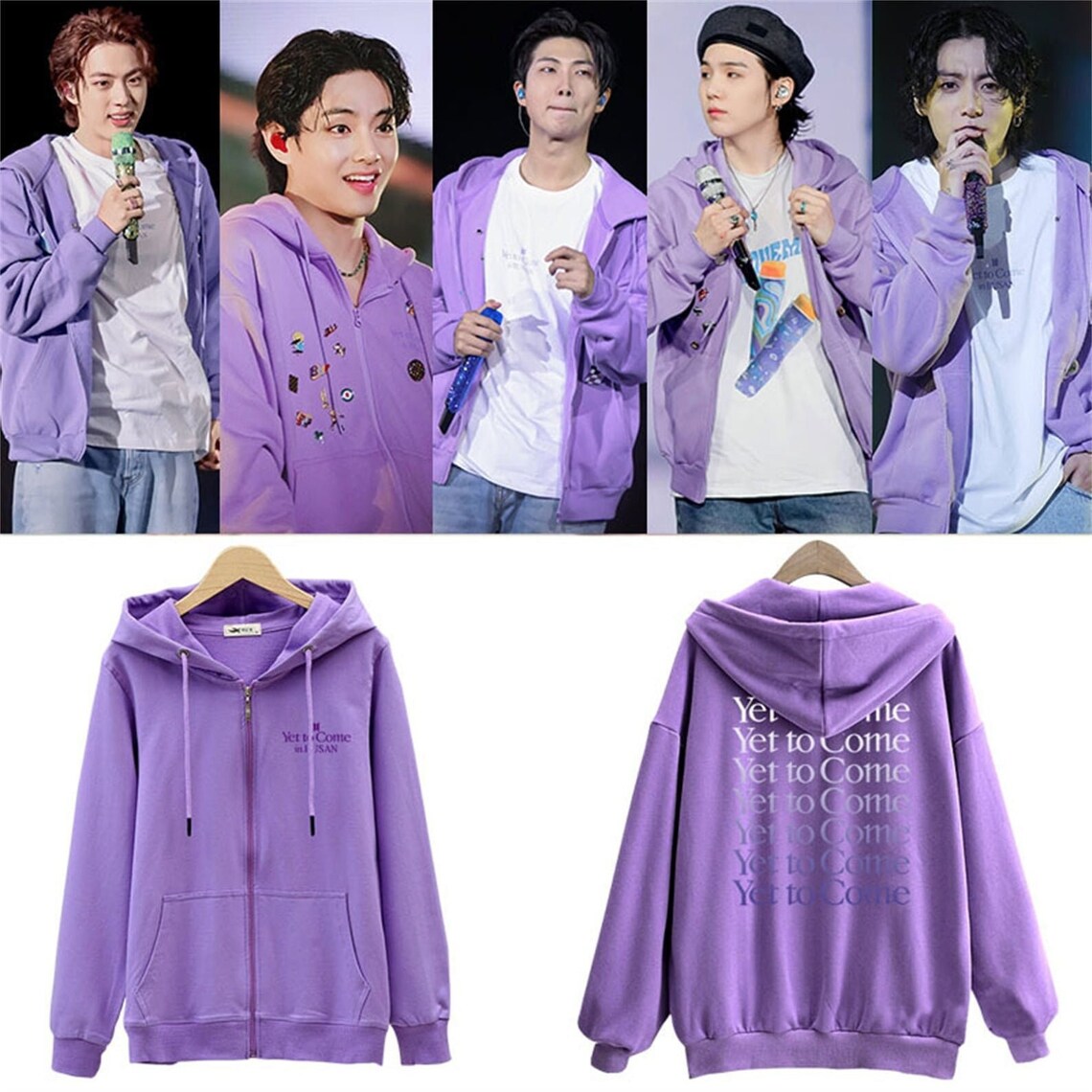 BTS 'Yet To Come' in Busan Purple Hoodie – SD-style-shop