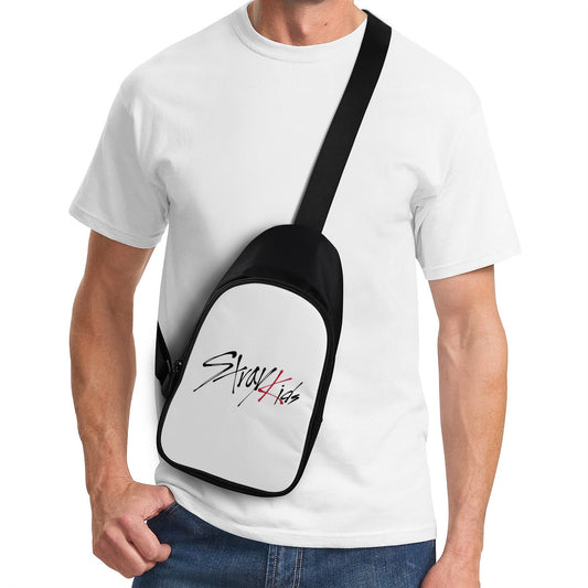 Stray Kids Chest Bag - White Cross body bag StrayKids Logo