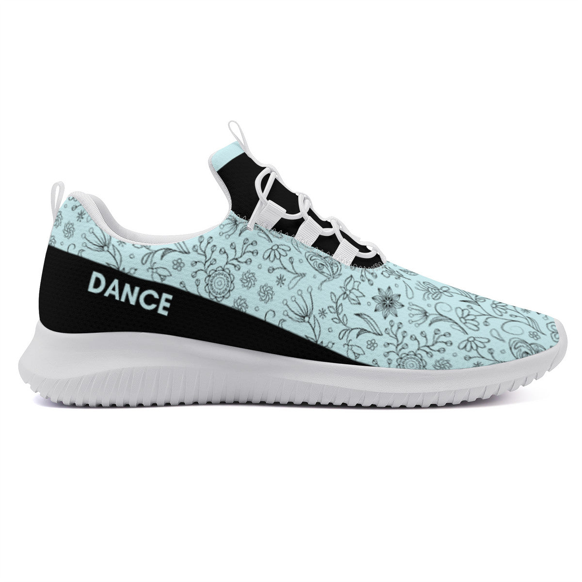 Dance Sneakers - Floral Blue dance shoes