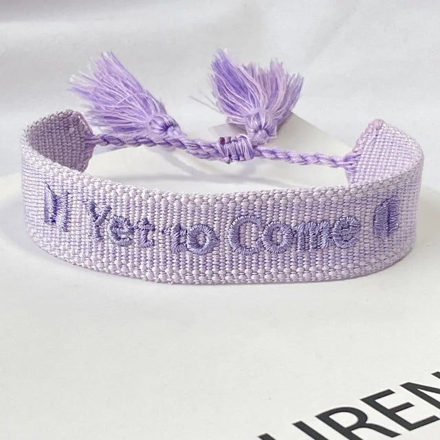 Purple BTS Yet to come Bracelet