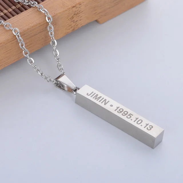 BTS Name Necklace