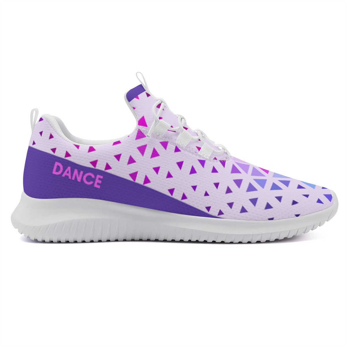 Dance Sneakers - Purple Geometric