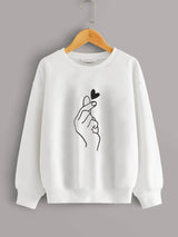  Fingerheart sweatshirt Girls - SD-style-shop