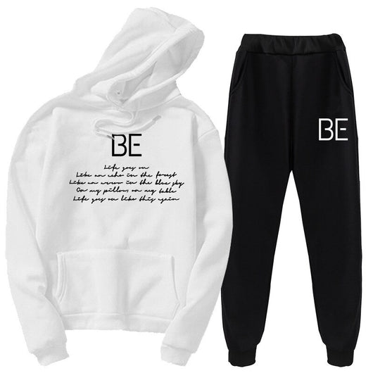 Youth BTS Pullover Hoodie and Sweatpants 2 Piece Outfits Jogging
