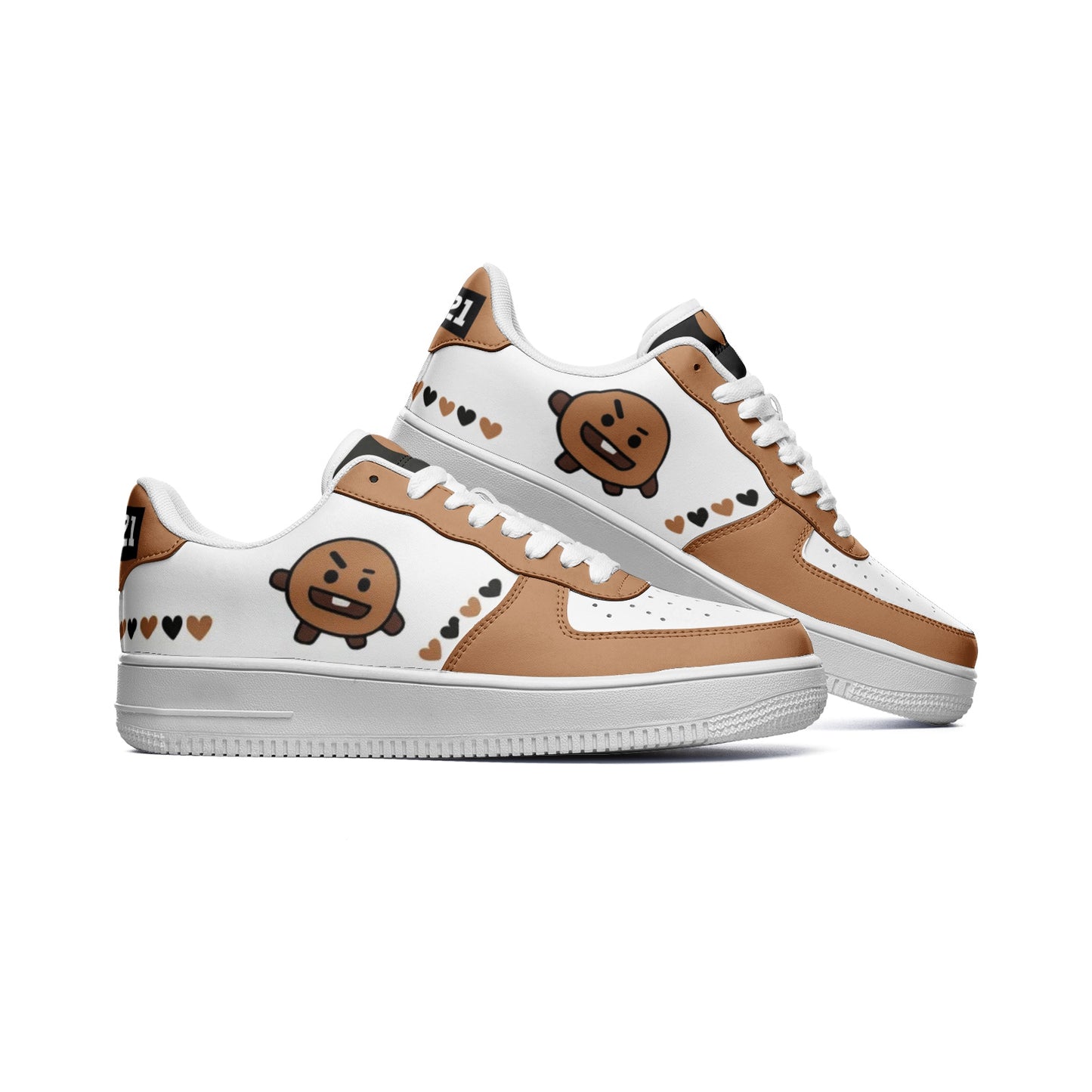 BT21 Shooky Unisex Low Top Leather Sneakers - SD-style-shop
