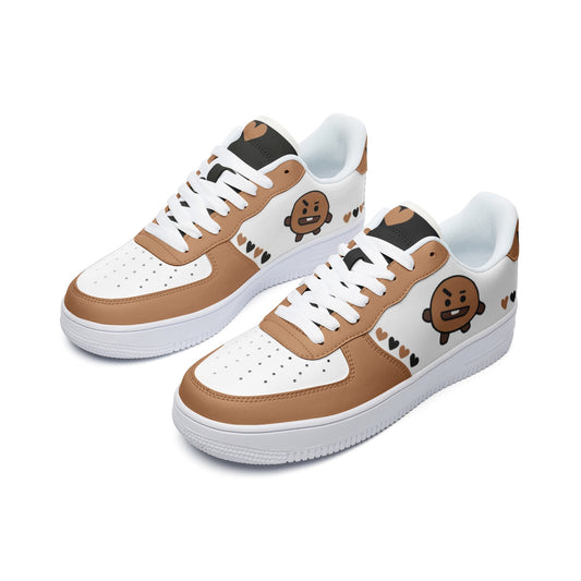 BT21 Shooky Unisex Low Top Leather Sneakers - SD-style-shop