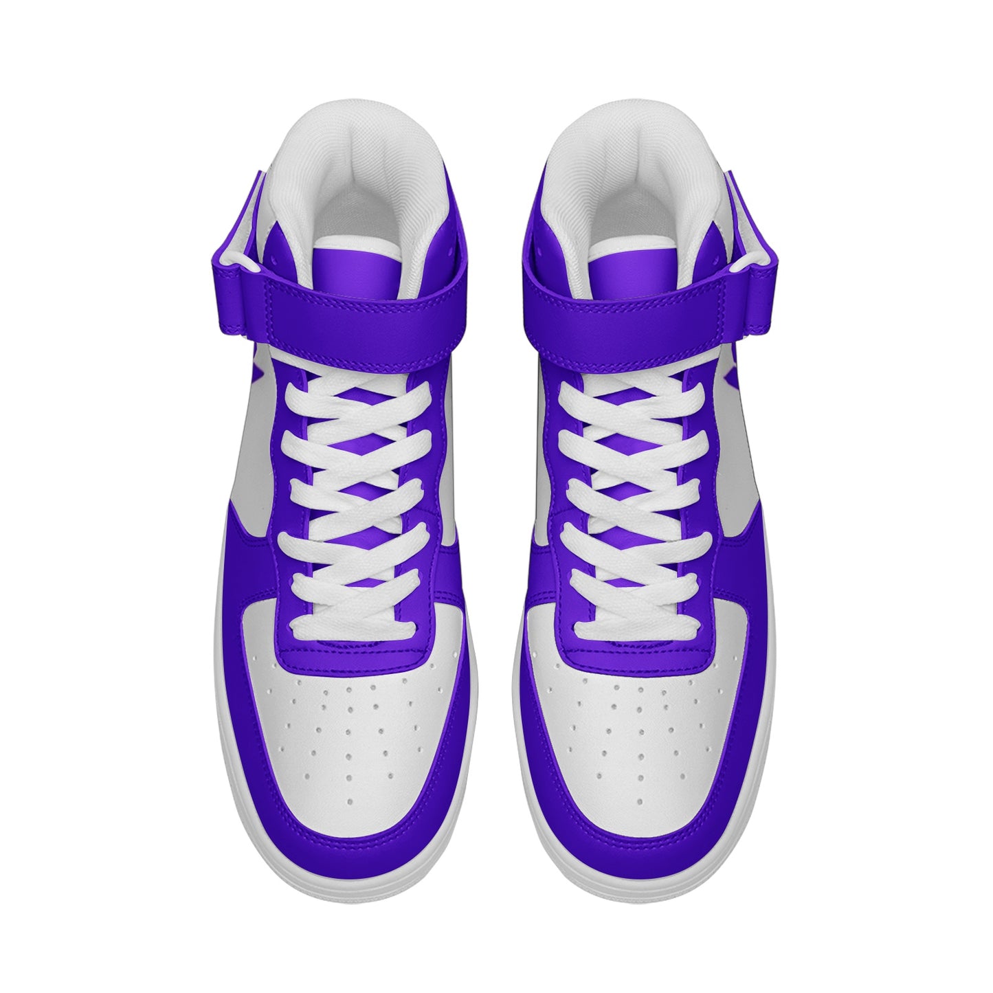 BTS Logo High Top Leather Sneakers - Purple