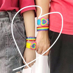 Rainbow Strap Bracelet with buckle - SD-style-shop