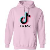 TikTok Hoodie with logo -white, grey, yellow, pink - SD-style-shop