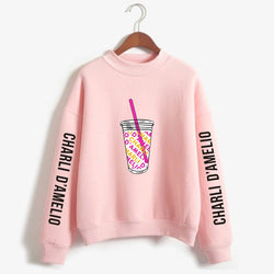 Charli D'amelio crewneck sweater Iced coffee - SD-style-shop