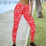 Red Christmas leggings - SD-style-shop