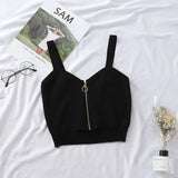 Knitted CropTop with zipper - SD-style-shop