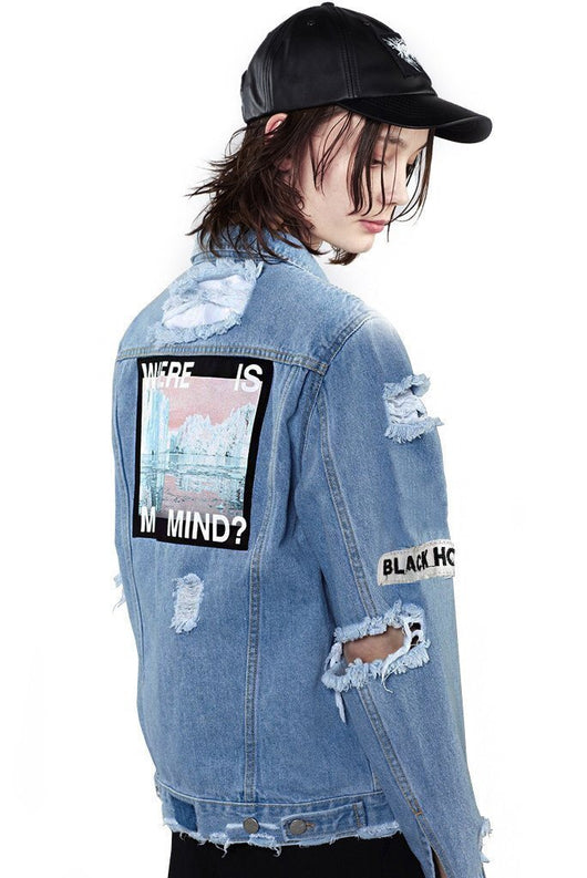 BTS Jin Inspired Light Blue Denim Jacket