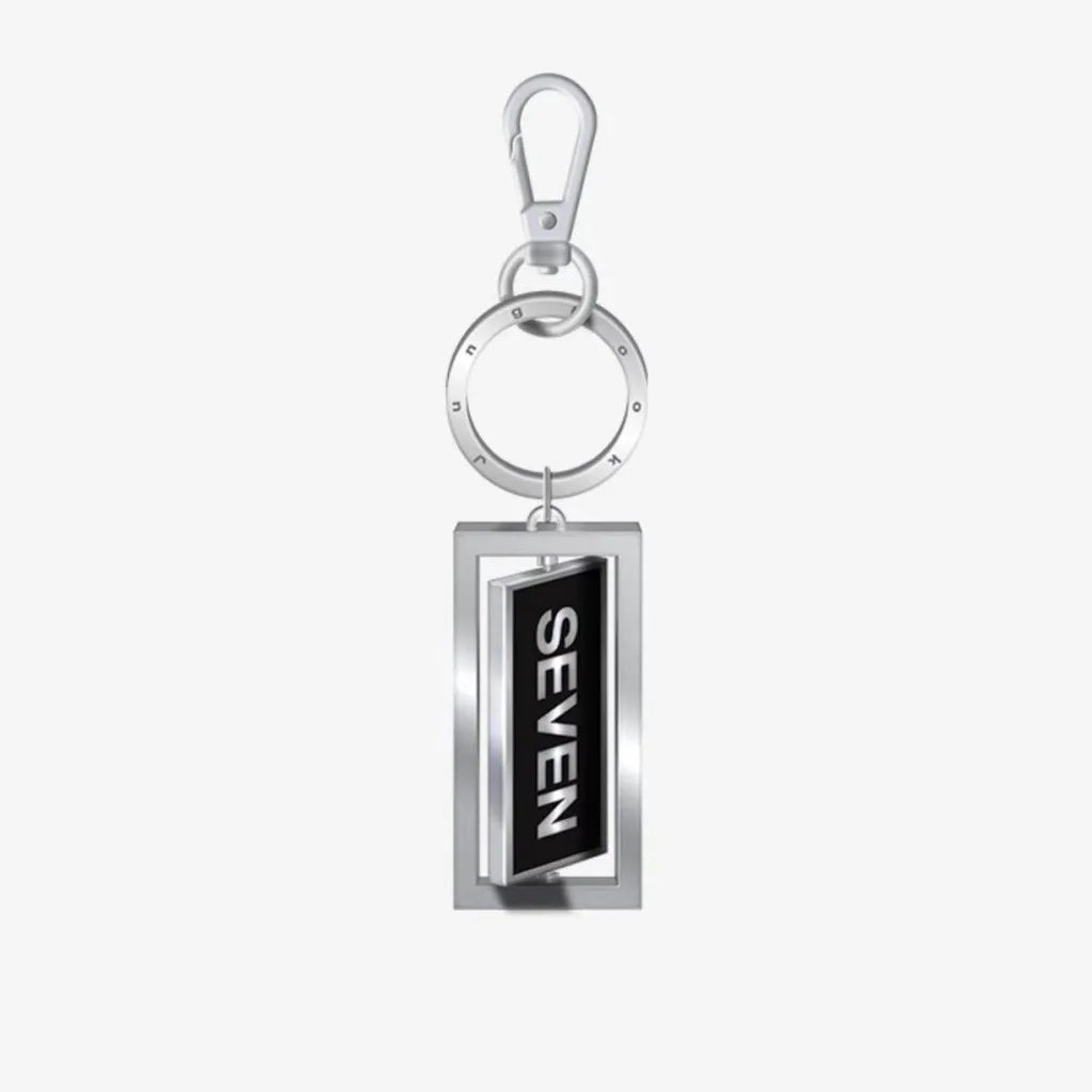 Kpop Idol JK Jung Kook 'SEVEN' Keyring Alloy Rotatable Keychain Pendant - SD-style-shop