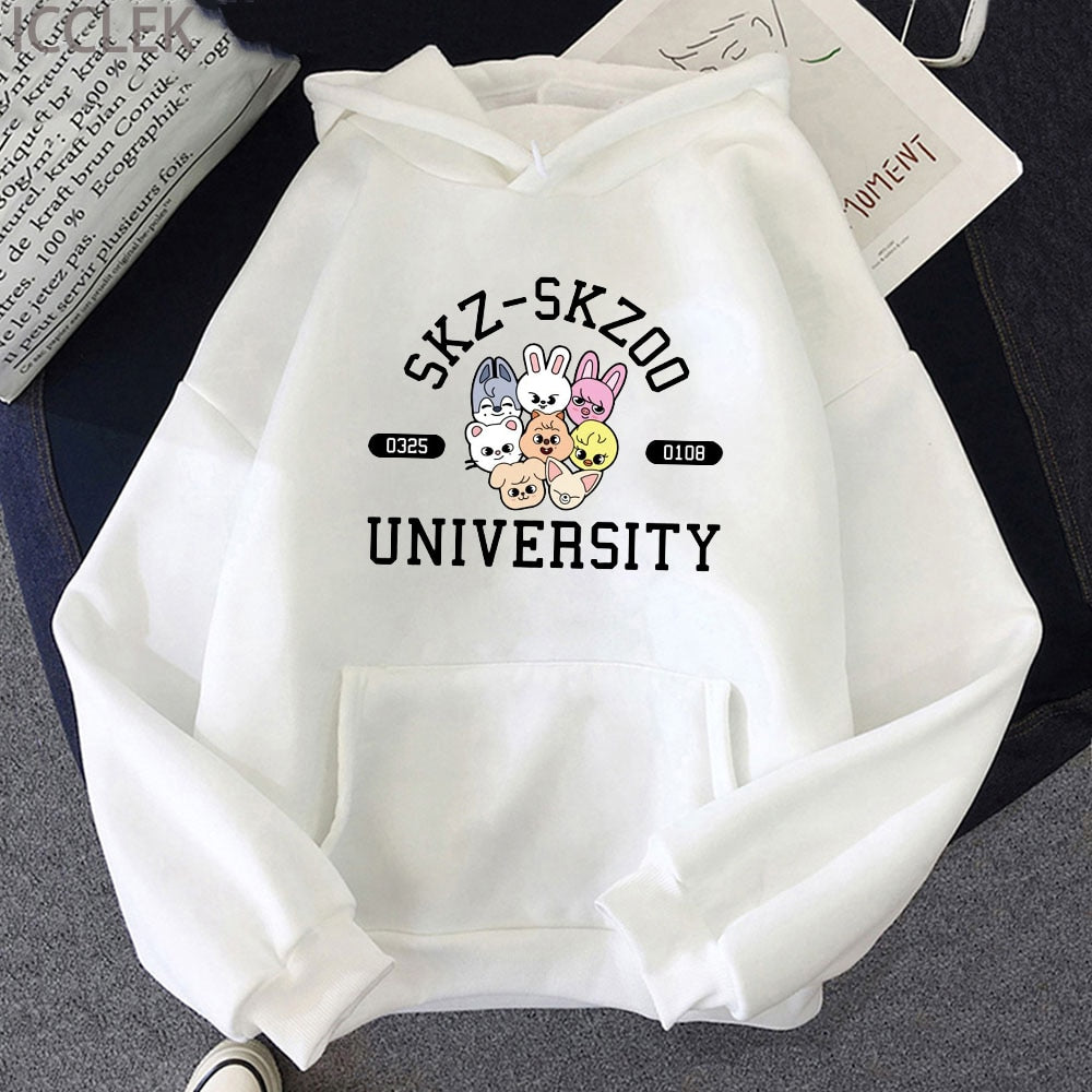 Skzoo university hoodie SD style shop