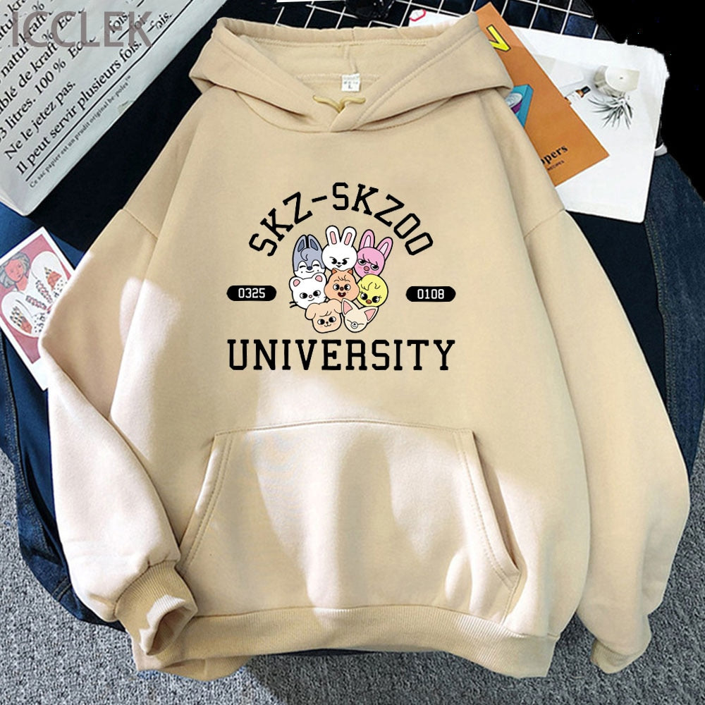 Skzoo university hoodie SD style shop