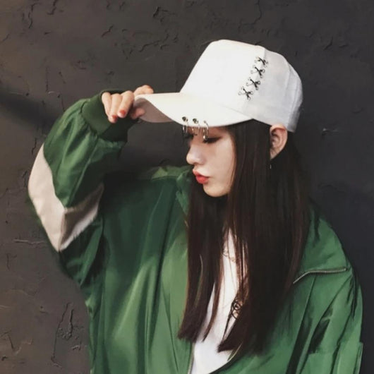 Korean style Baseball Cap with Rings – SD-style-shop