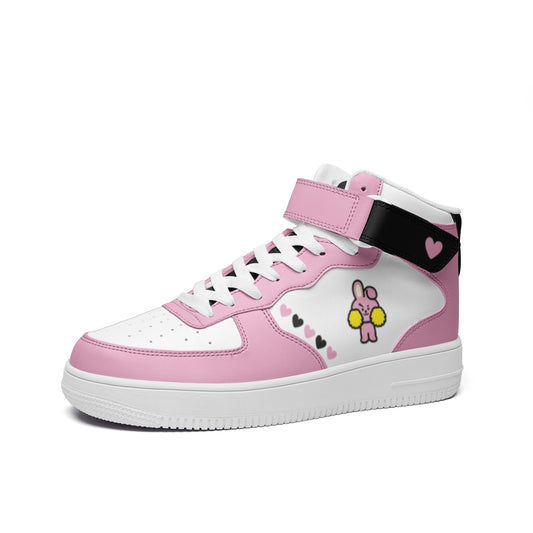 BT21 Cooky Unisex high Top Leather Sneakers
