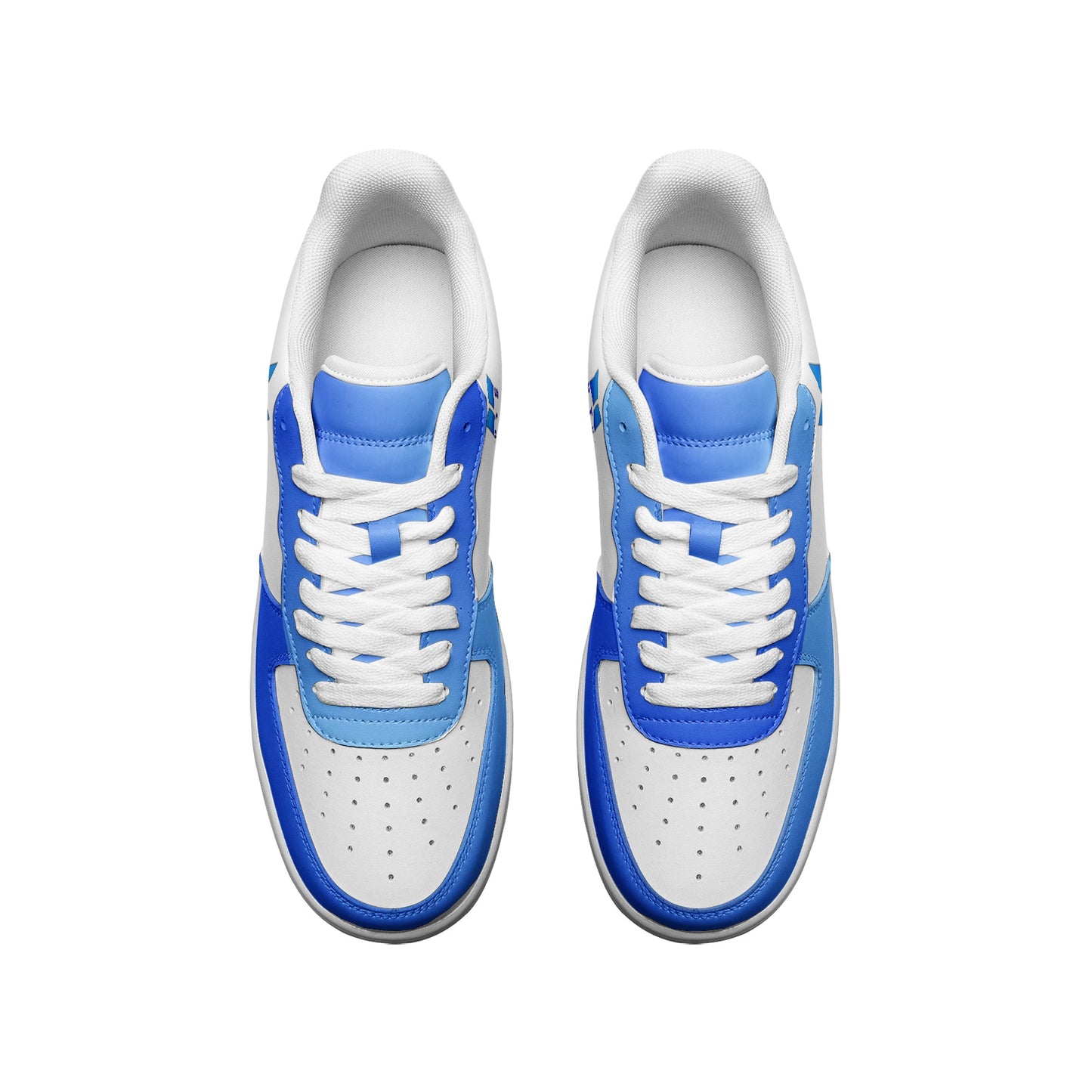 BTS Logo Unisex Low Top Leather Sneakers Blue - SD-style-shop