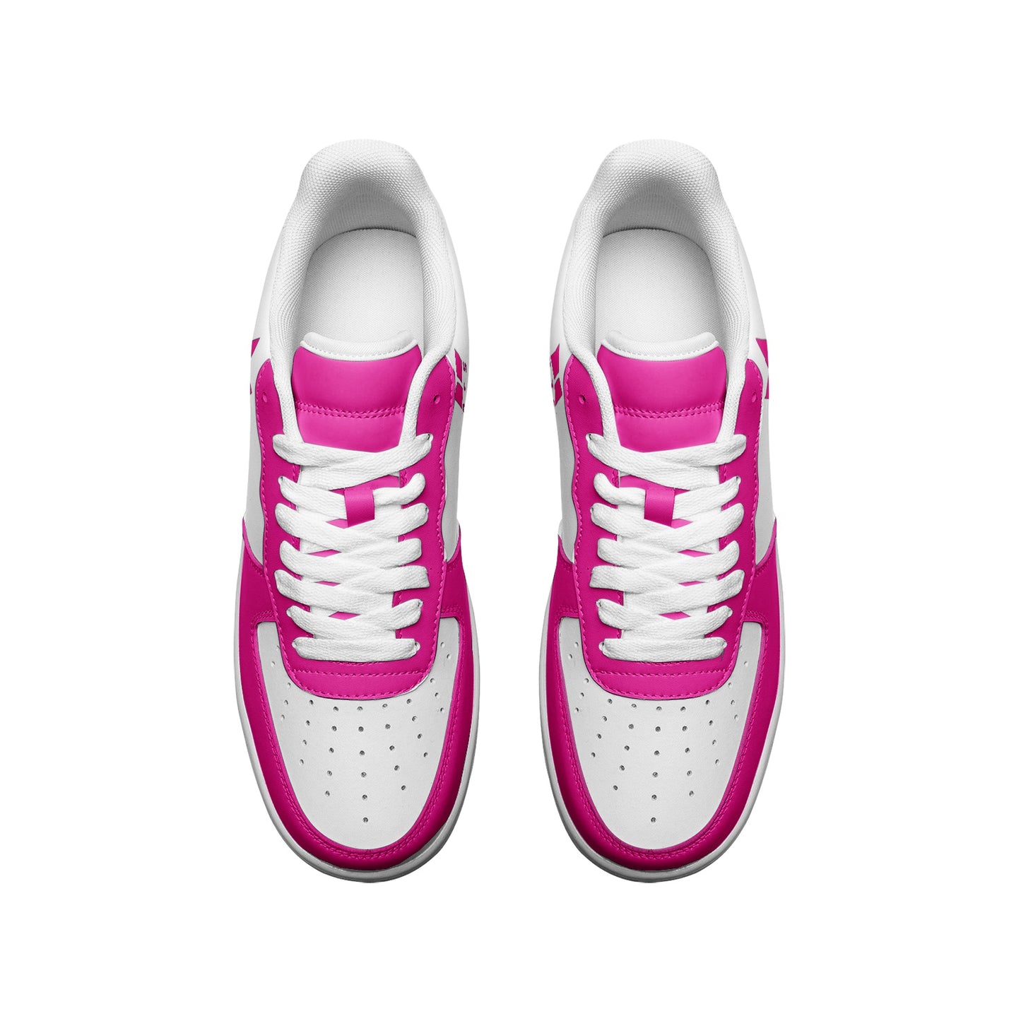 BTS Logo Unisex Low Top Leather Sneakers Hot Pink - SD-style-shop
