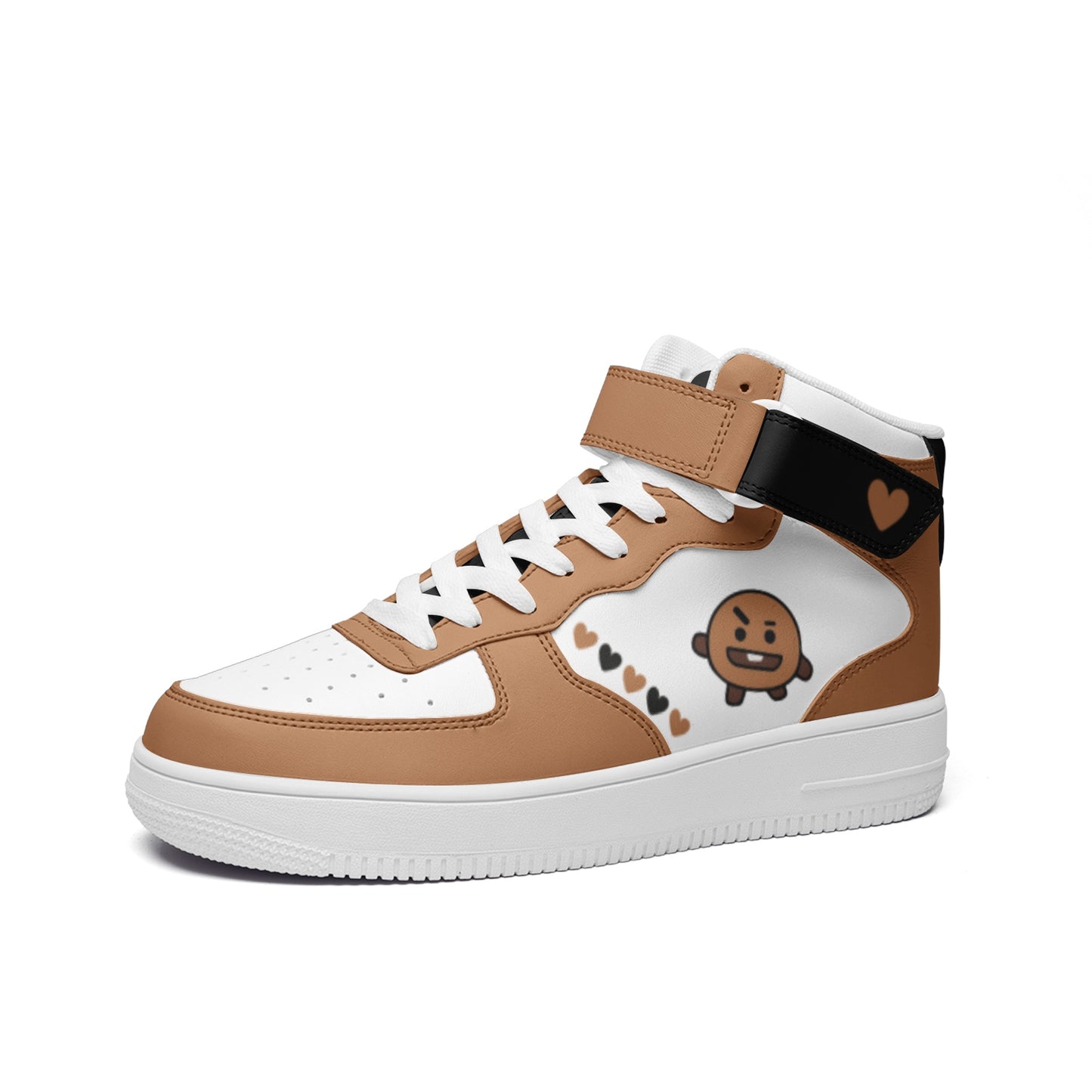 BT21 Shooky Unisex high Top Leather Sneakers