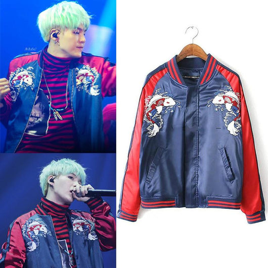 JEON JUNGKOOK Outwear Top Coats Zipper Jackets Kpop Style Jacket