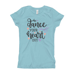 Dance T-shirt for girls. dance your heart out Tee, children dance tshirt - SD-style-shop
