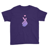 Kpop fingerheart kids Youth Short Sleeve T-Shirt - SD-style-shop