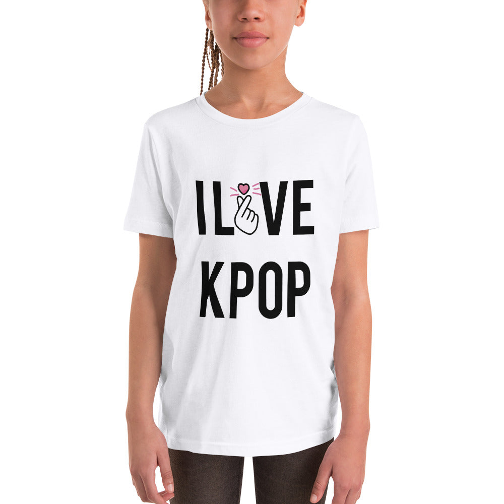 I love Kpop kids Youth Short Sleeve T-Shirt - SD-style-shop