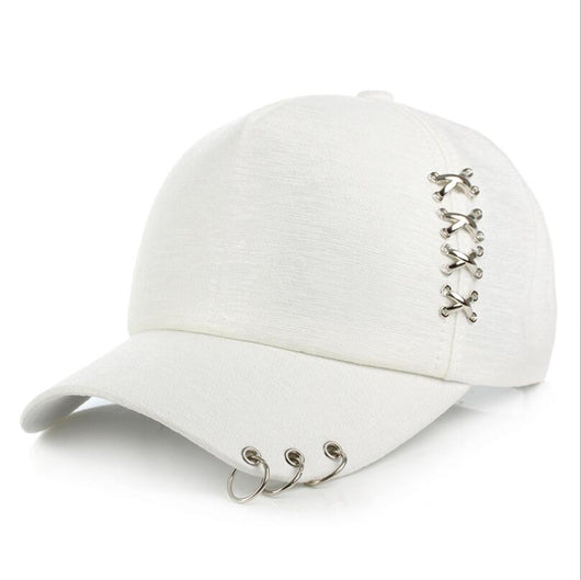 Korean style Baseball Cap with Rings – SD-style-shop