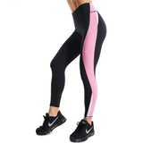 High waist leggings black and pink - SD-style-shop