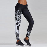 Workout Leggings with Tree Print - SD-style-shop