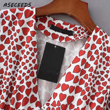 Cropped blouse with hearts kpop style - SD-style-shop