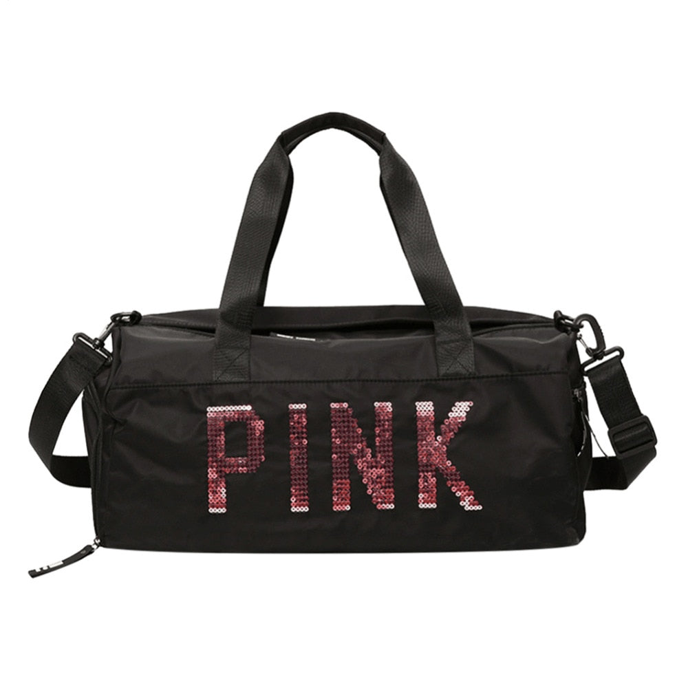 Sportsbag PINK with sequins Glitter - SD-style-shop