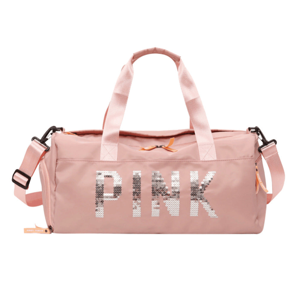 Sportsbag PINK with sequins Glitter - SD-style-shop