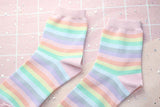 Rainbow Socks Kawaii Korean Japanese style - SD-style-shop